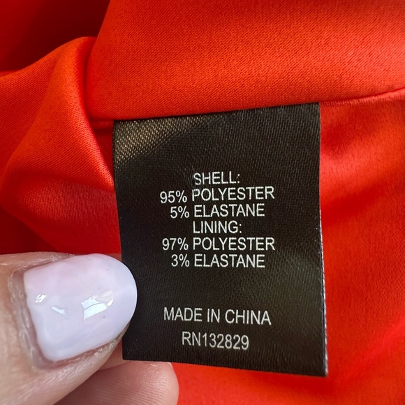 House Of Harlow x Revolve Georgeta Printed Mini Dress in Bright Coral - Picture 13 of 14